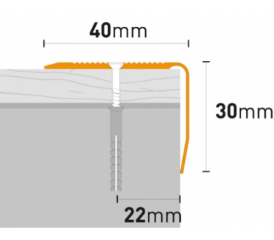 ARBITON PS8 profil schodowy w kolorze 1,2 m
