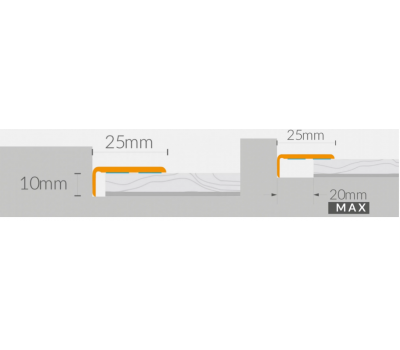 ARBITON CS25 dąb burgos W20 profil zakończeniowy do wykończenia podłogi 1,2m