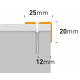 ARBITON PS2 srebrno A1 profil schodowy w kolorze 1,2 m